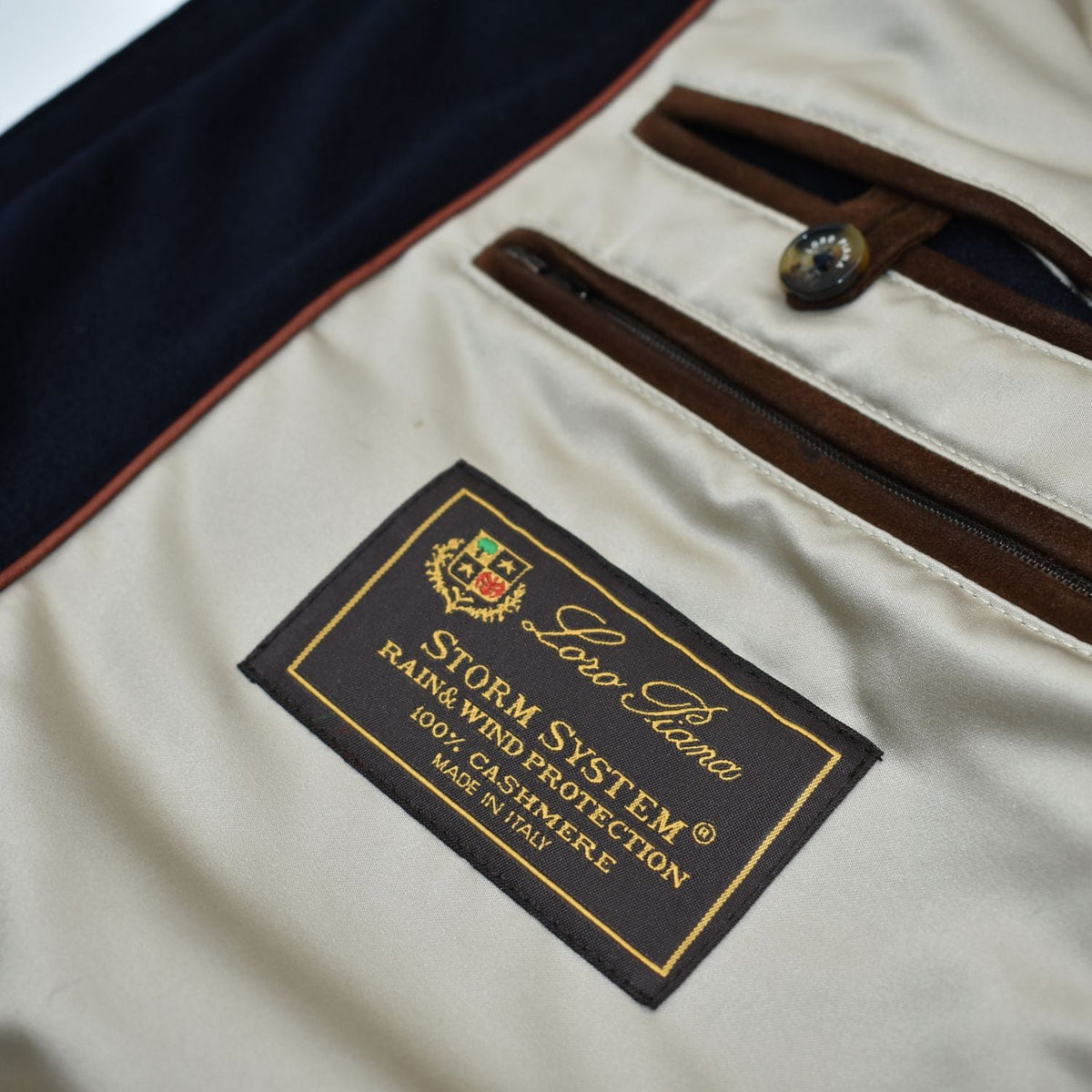 Navy Traveller Cashmere Coat