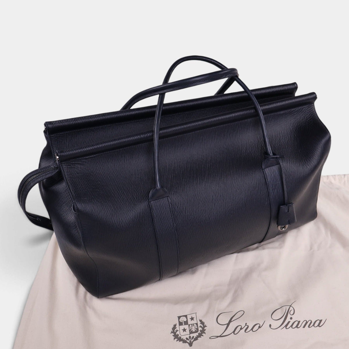 Zibeli Leather Cashmere L50 Loom Weekender Bag