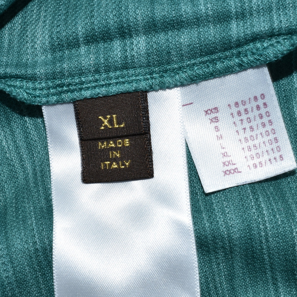 Green Melange Cotton Poloshirt (XL)