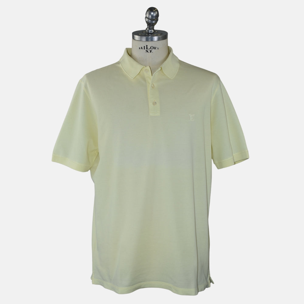Light Yellow Cotton Poloshirt (XXL)