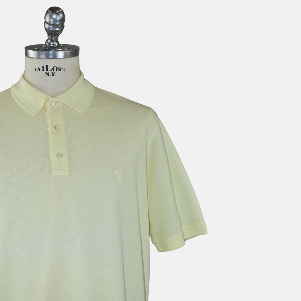 Light Yellow Cotton Poloshirt (XXL)