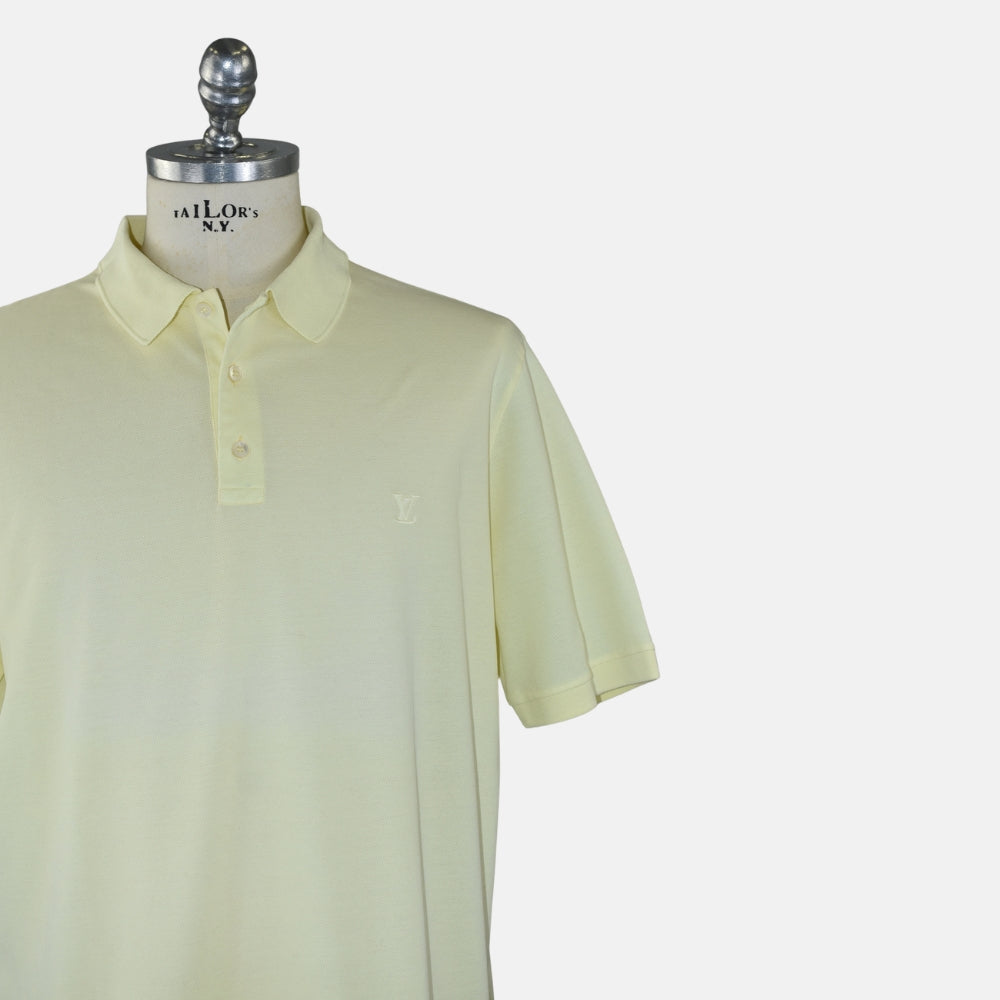 Light Yellow Cotton Poloshirt (XXL)