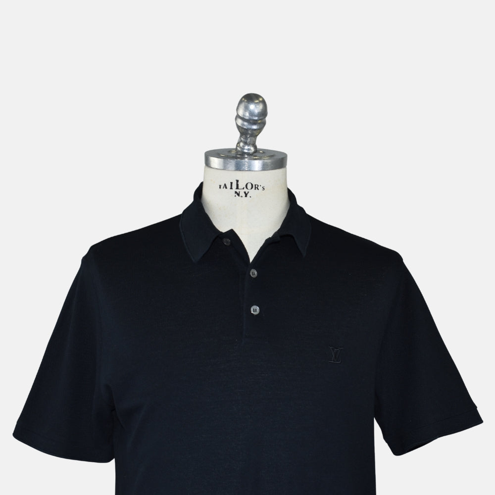 Black Cotton Poloshirt (XL)