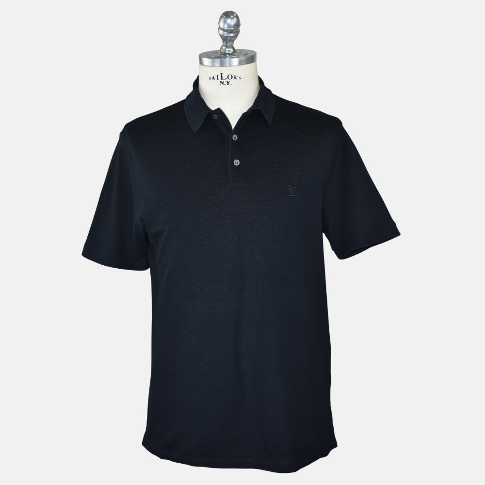 Black Cotton Poloshirt (XL)