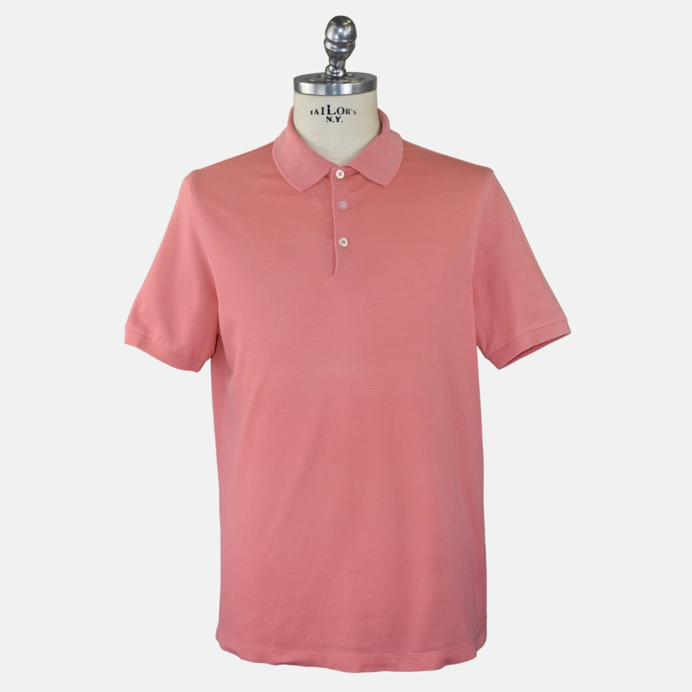 Lobster Colored Cotton Poloshirt (XL)