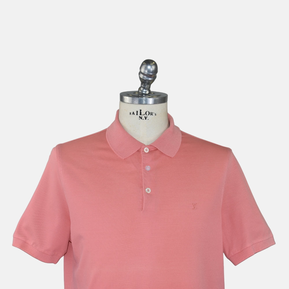 Lobster Colored Cotton Poloshirt (XL)