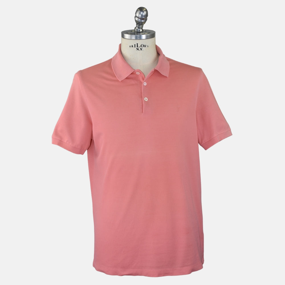 Lobster Colored Cotton Poloshirt (XL)