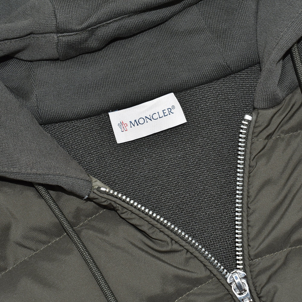 Khaki Hybrid Fabric Down Jacket (L)