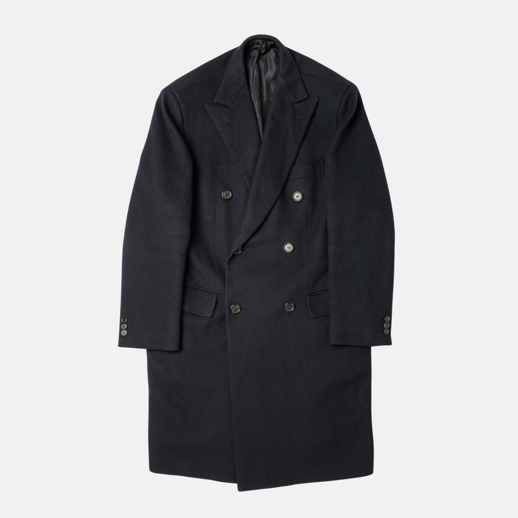 Navy Blue Cashmere Coat (EU 52)