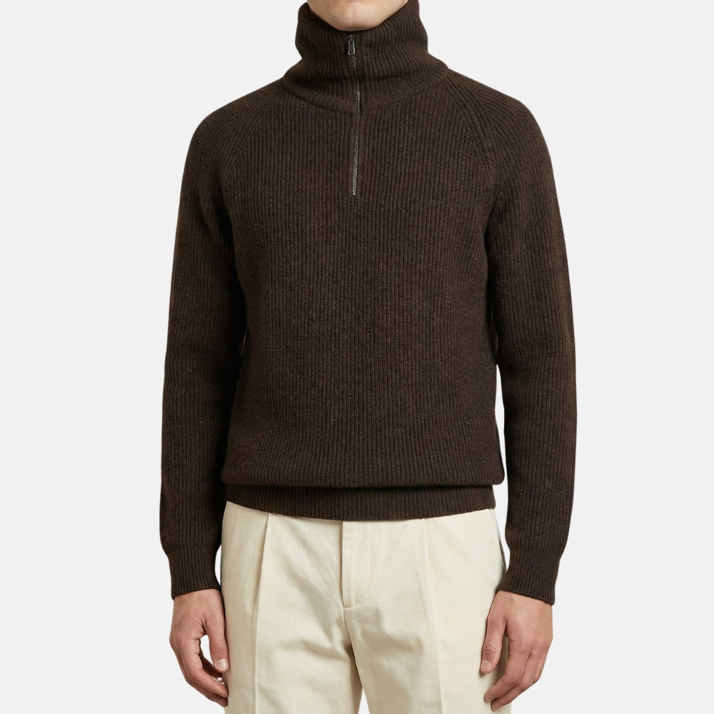 Dark Brown Sweater made of Cashmere (EU 48)