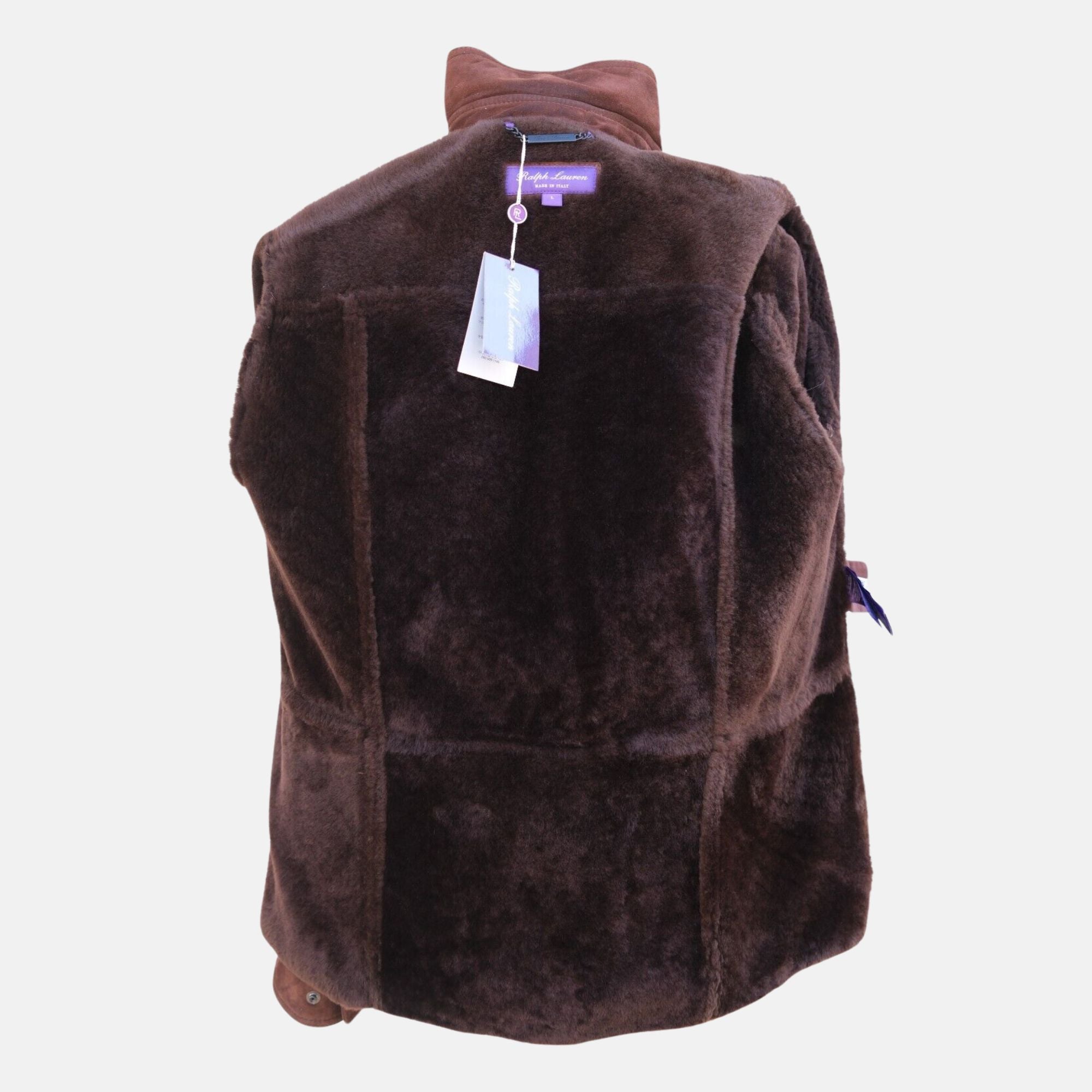 Brown Jacket Made of Shearling Leather (EU 52)