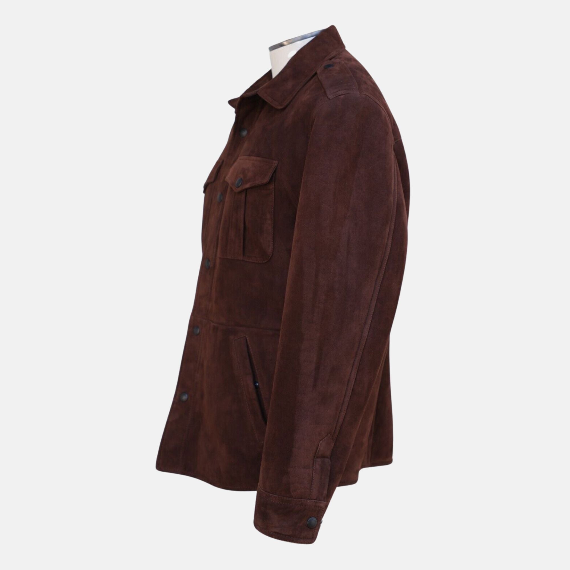 Brown Jacket Made of Shearling Leather (EU 52)