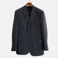 Navy Blue Striped Suit made of Wool