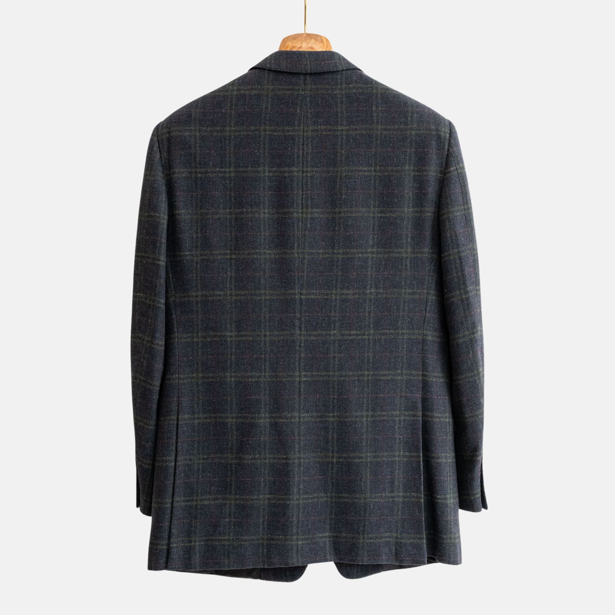 Multicolored Checked Blazer made of Cashmere/Linen (EU 48)