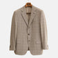 Brown/Creme Houndstooth Patterned Suits made of Wool