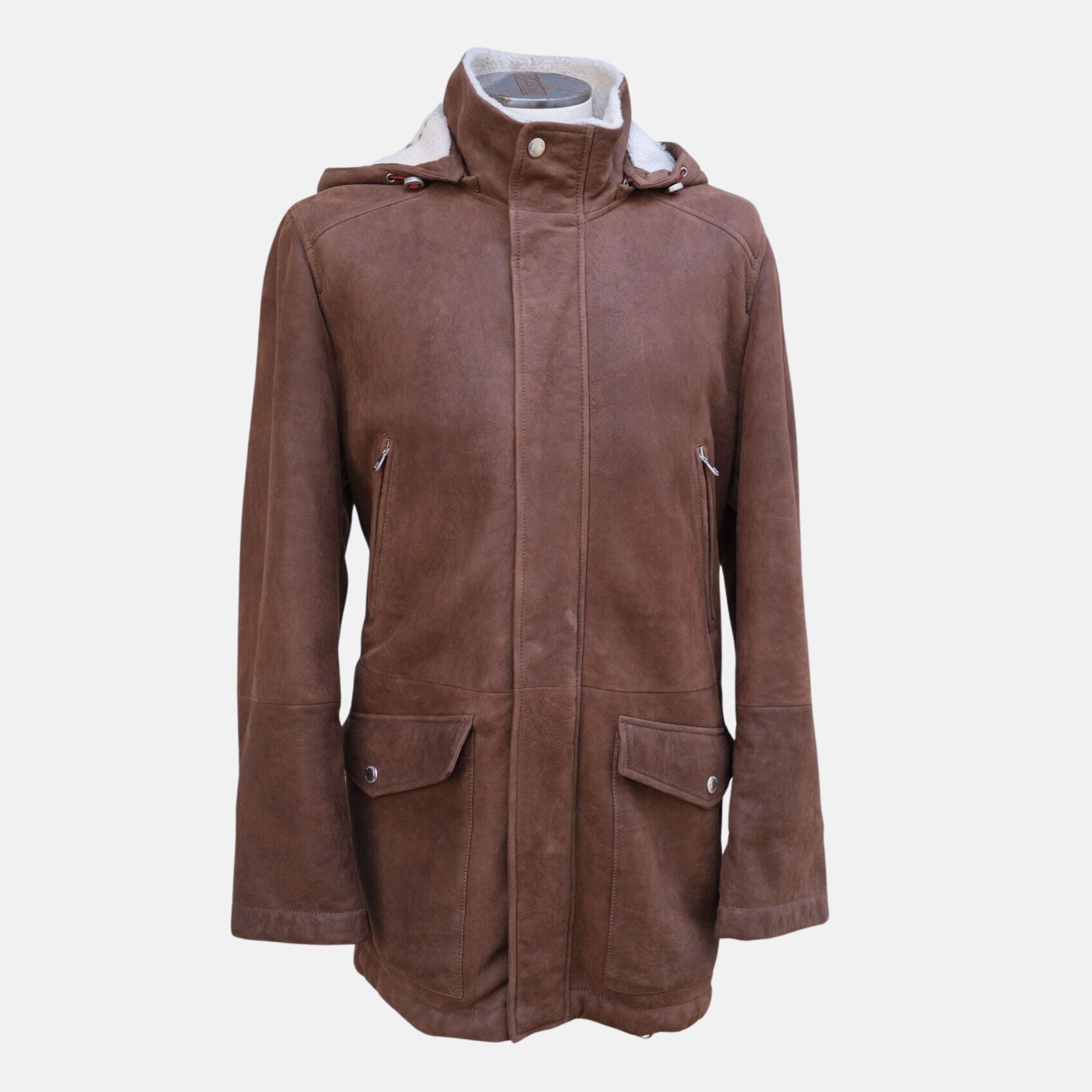 Brown Jacket Made of Shearling (EU 50)