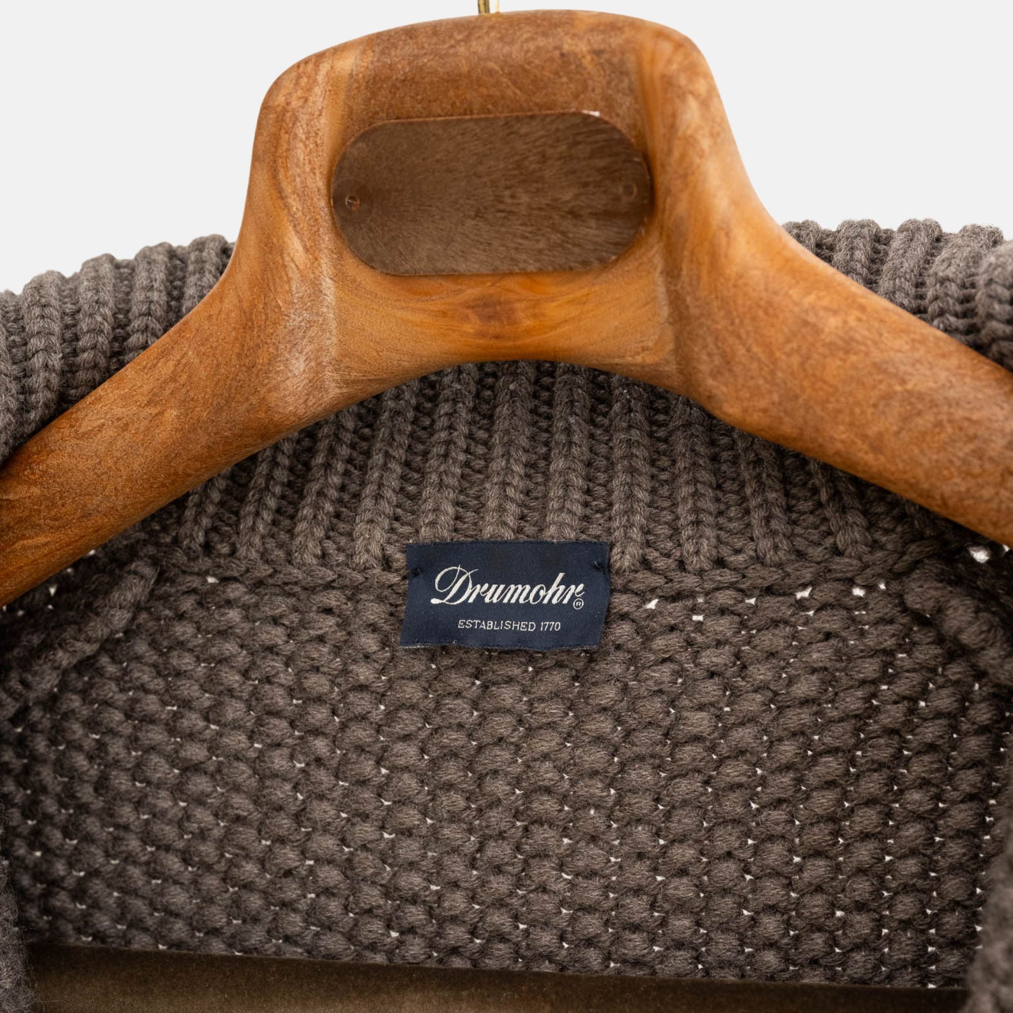 Brown Knit-Jacket made of Wool (EU 46)