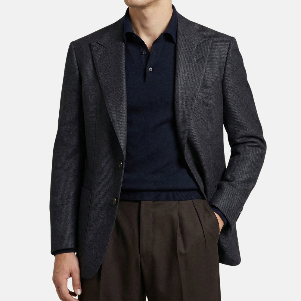 Charcoal Wool Blazer