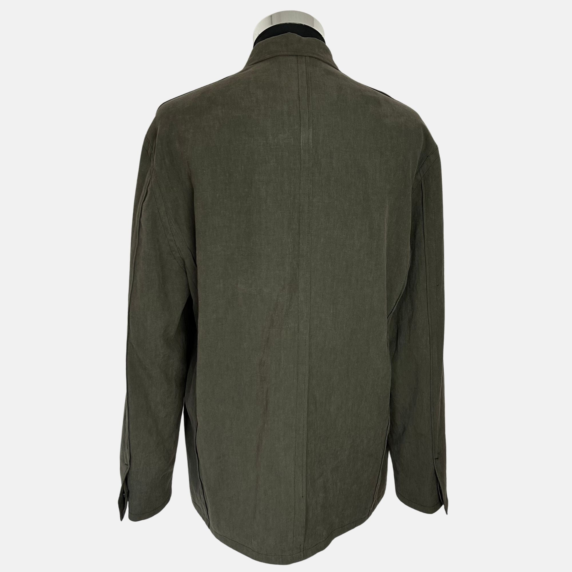 Olive Jacket Made of Linen (EU 50)