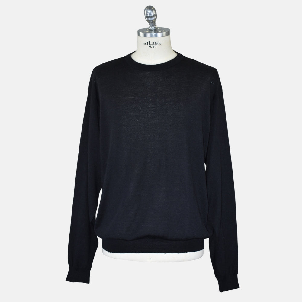 Black Cashmere/Silk/Wool Sweater (EU 52)
