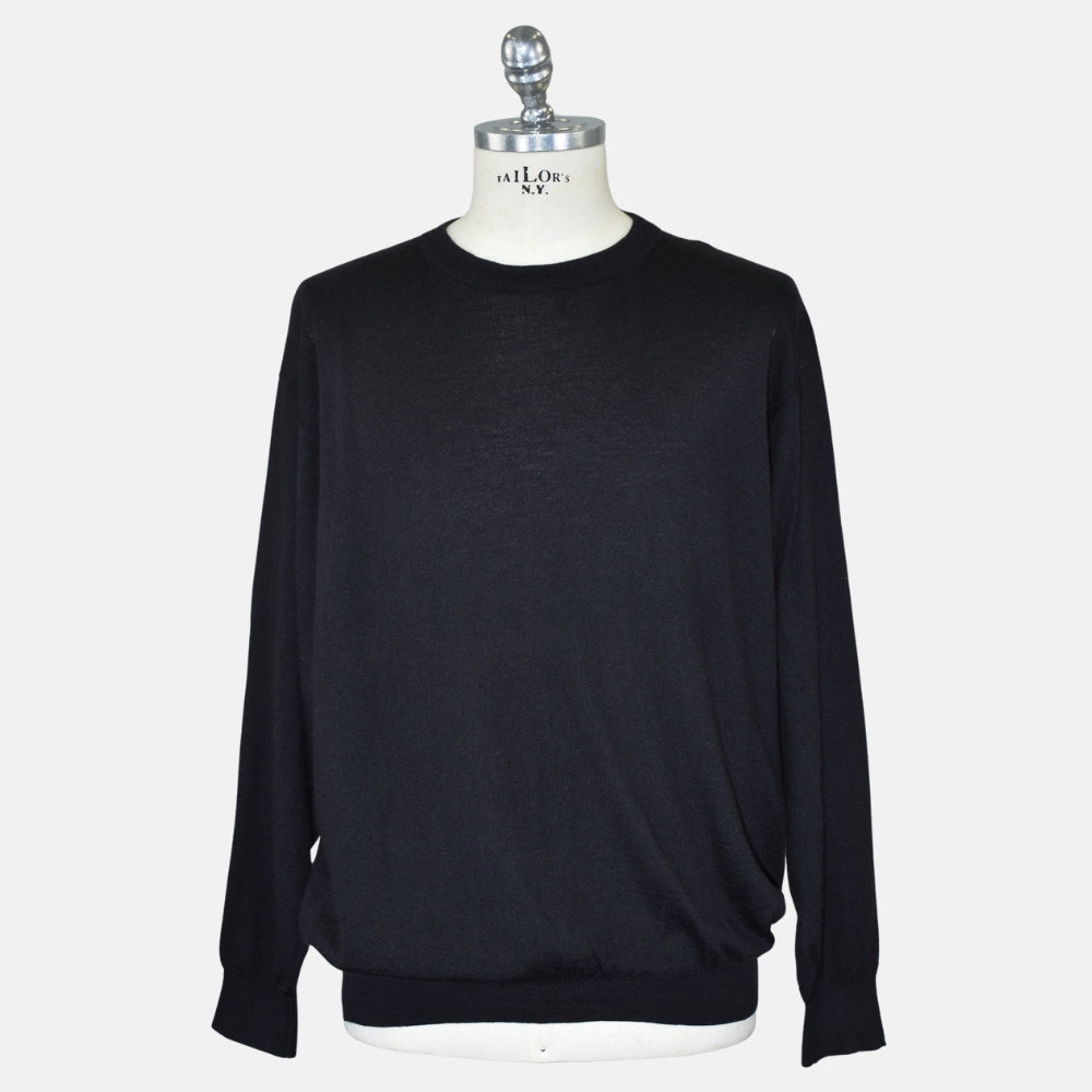 Black Cashmere/Silk/Wool Sweater (EU 56)