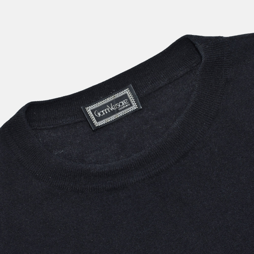 Black Cashmere/Silk/Wool Sweater (EU 56)