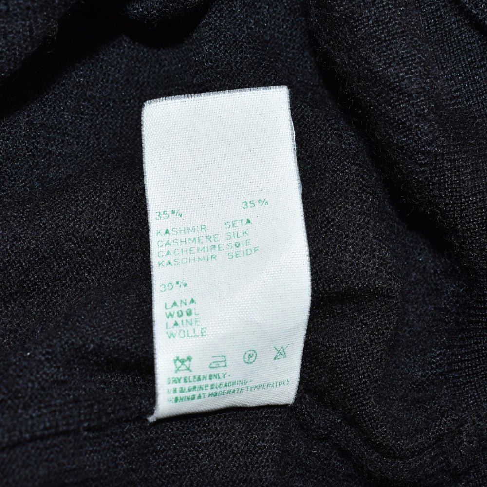 Black Cashmere/Silk/Wool Sweater (EU 56)