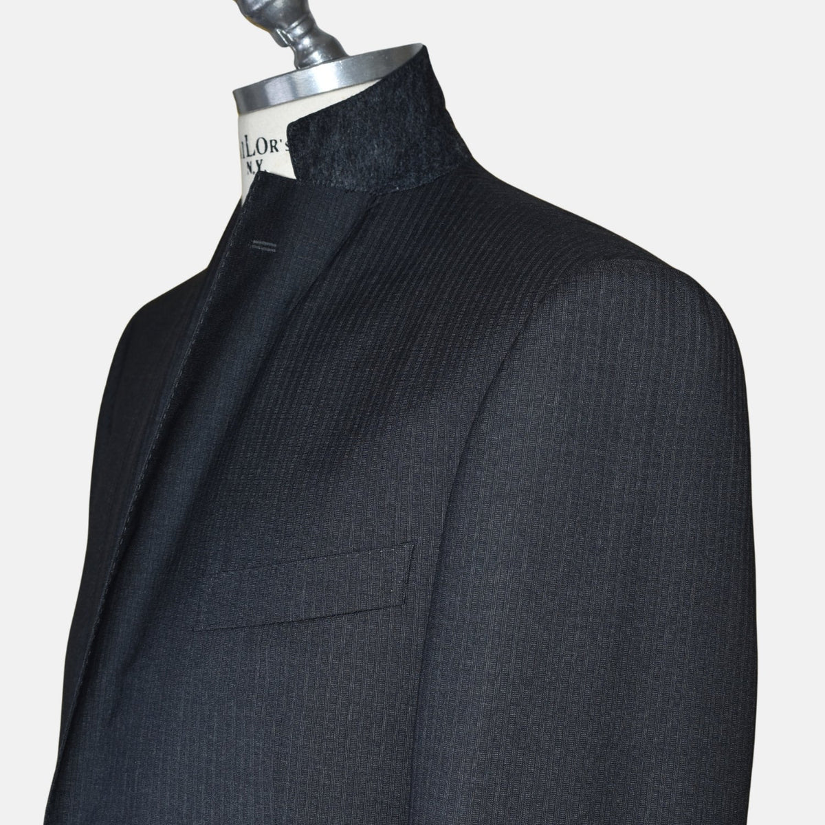 Charcoal Pinstripe City Wool Suit
