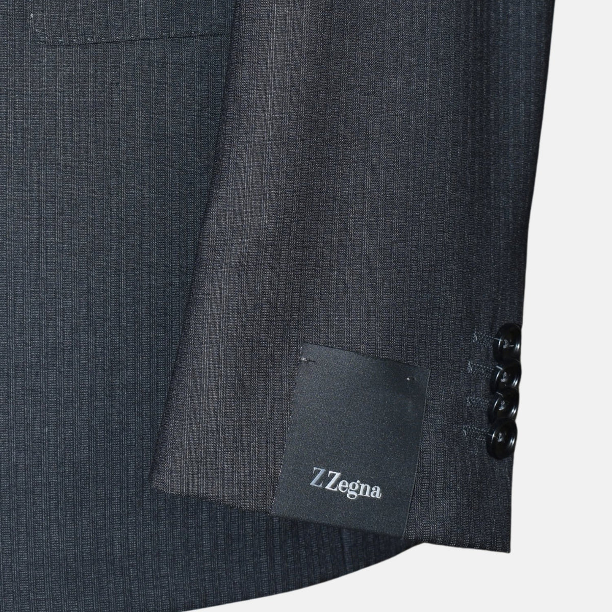 Charcoal Pinstripe City Wool Suit
