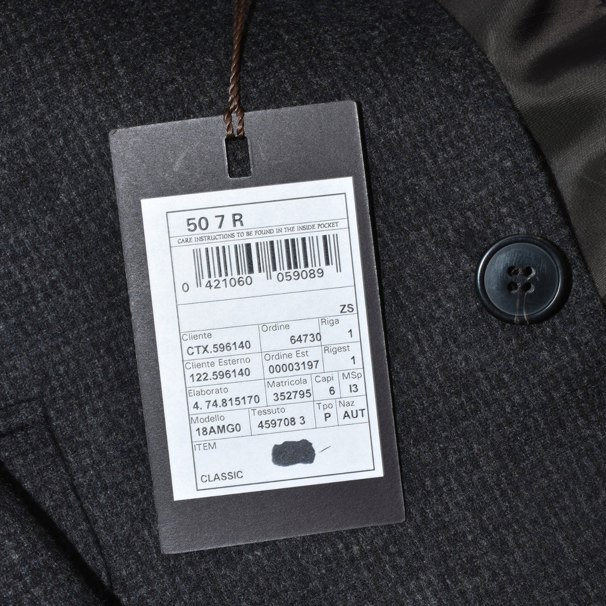 Charcoal Checked Wool-Angora Blazer