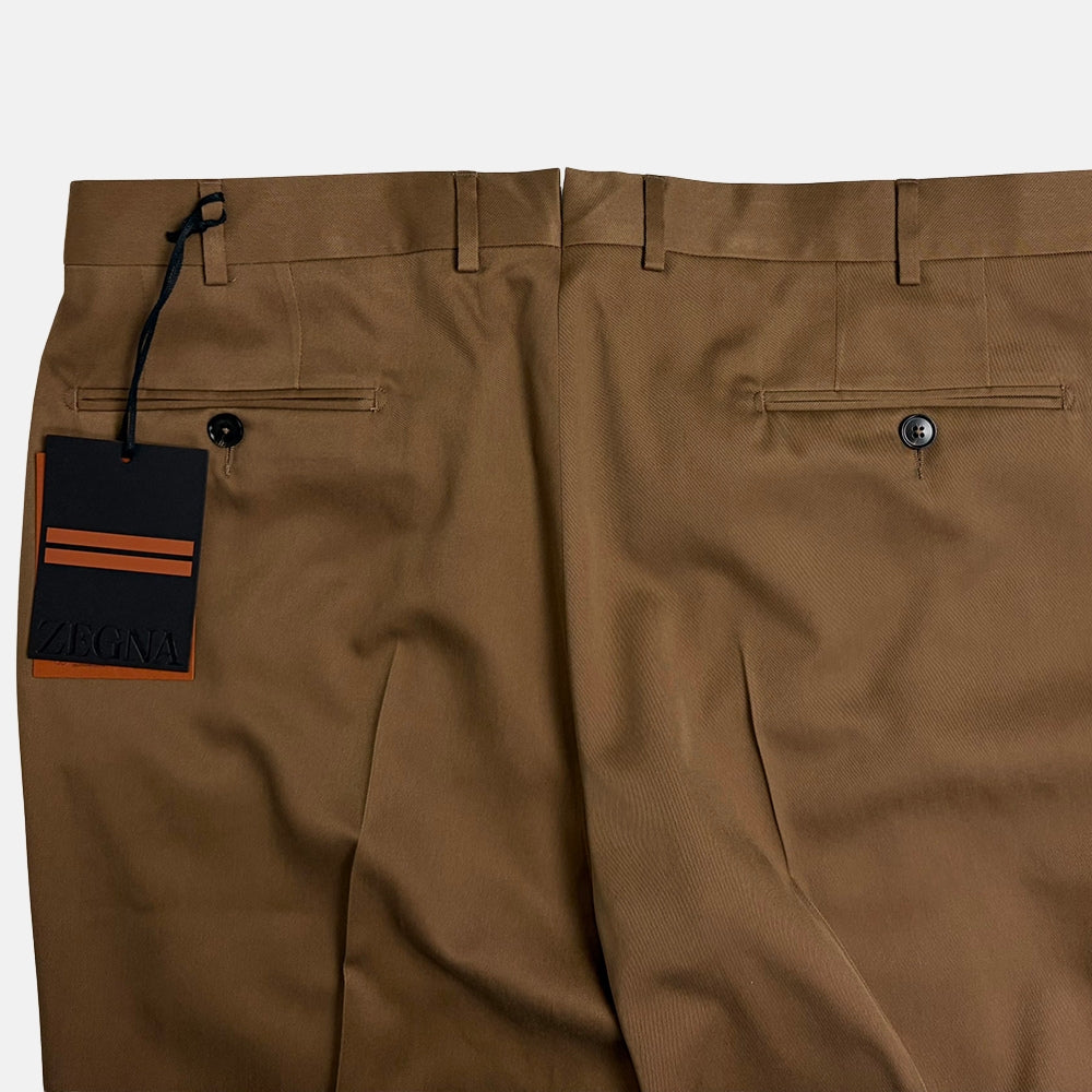 Silk Trousers Brown