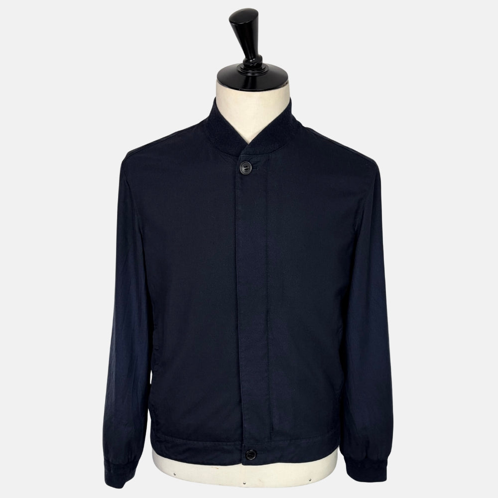 Cashmere Silk Bomber Navy