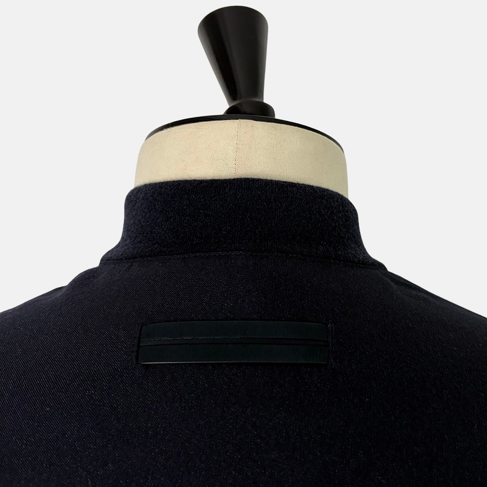 Cashmere Silk Bomber Navy