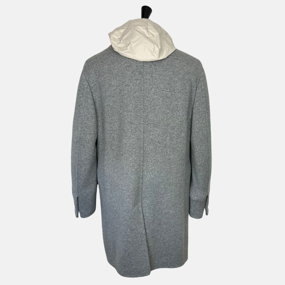 Jerseywear Coat Grey Detachable Hood