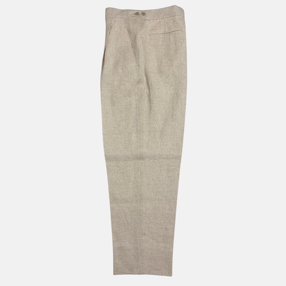 XXX Linen Silk Hemp Trousers Ecru