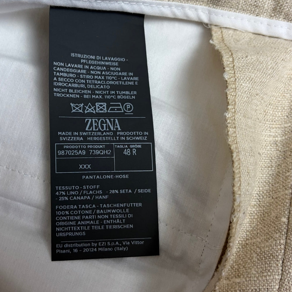 XXX Linen Silk Hemp Trousers Ecru