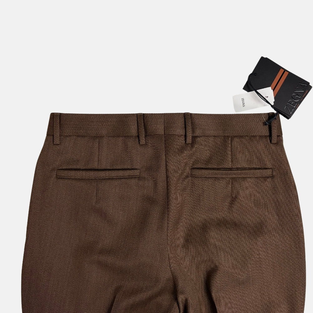 Wool Trousers Brown