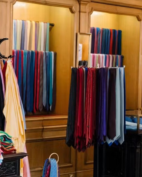 Silk ties at Charvet