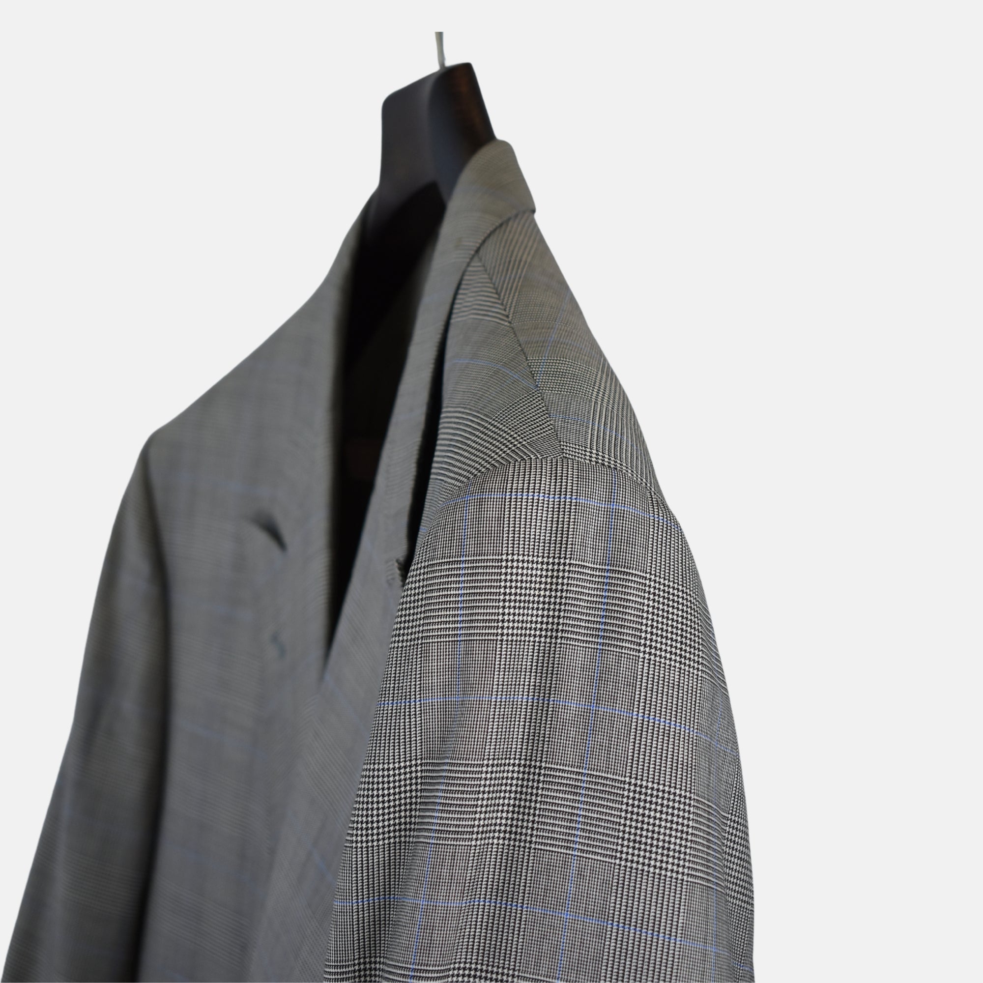 Multicoloured Double Breasted Checkered Suit made of Wool (EU 56)