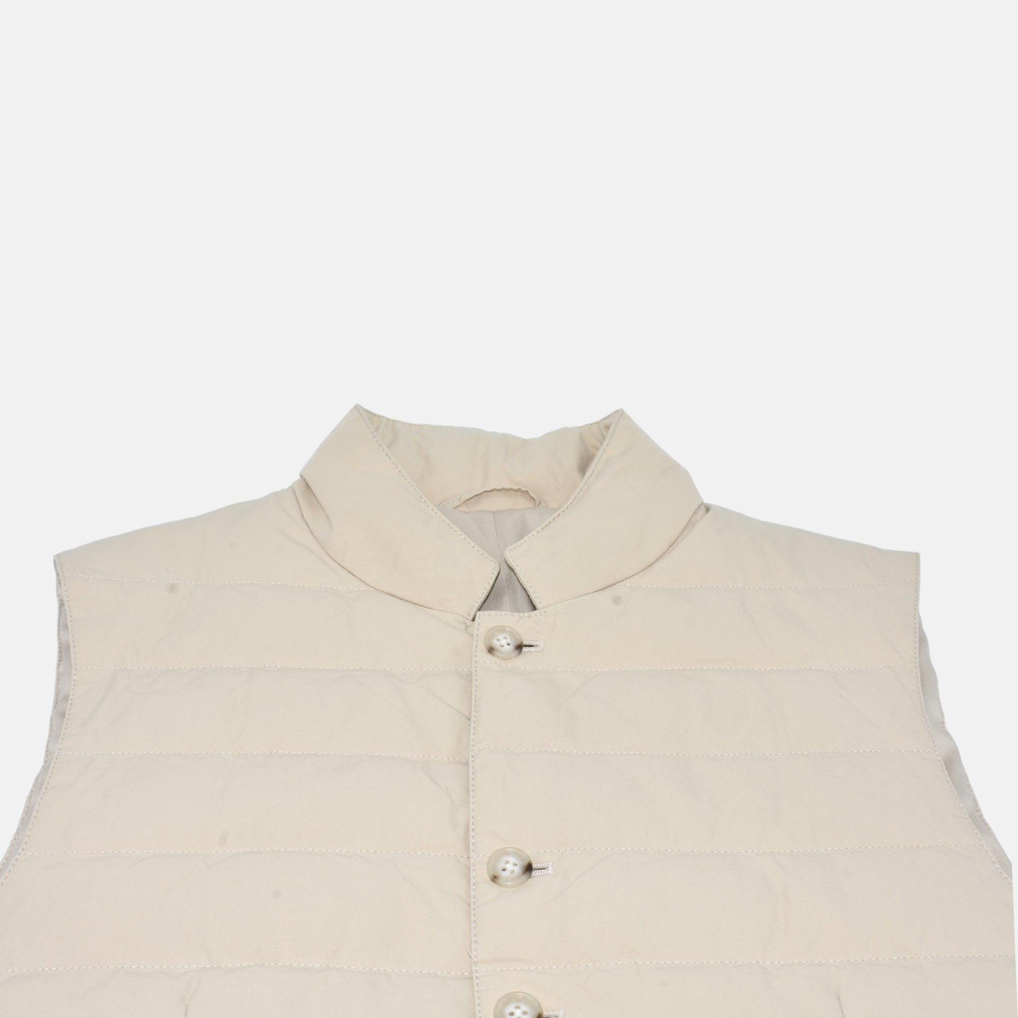 Cream Vest made of Cotton (L)