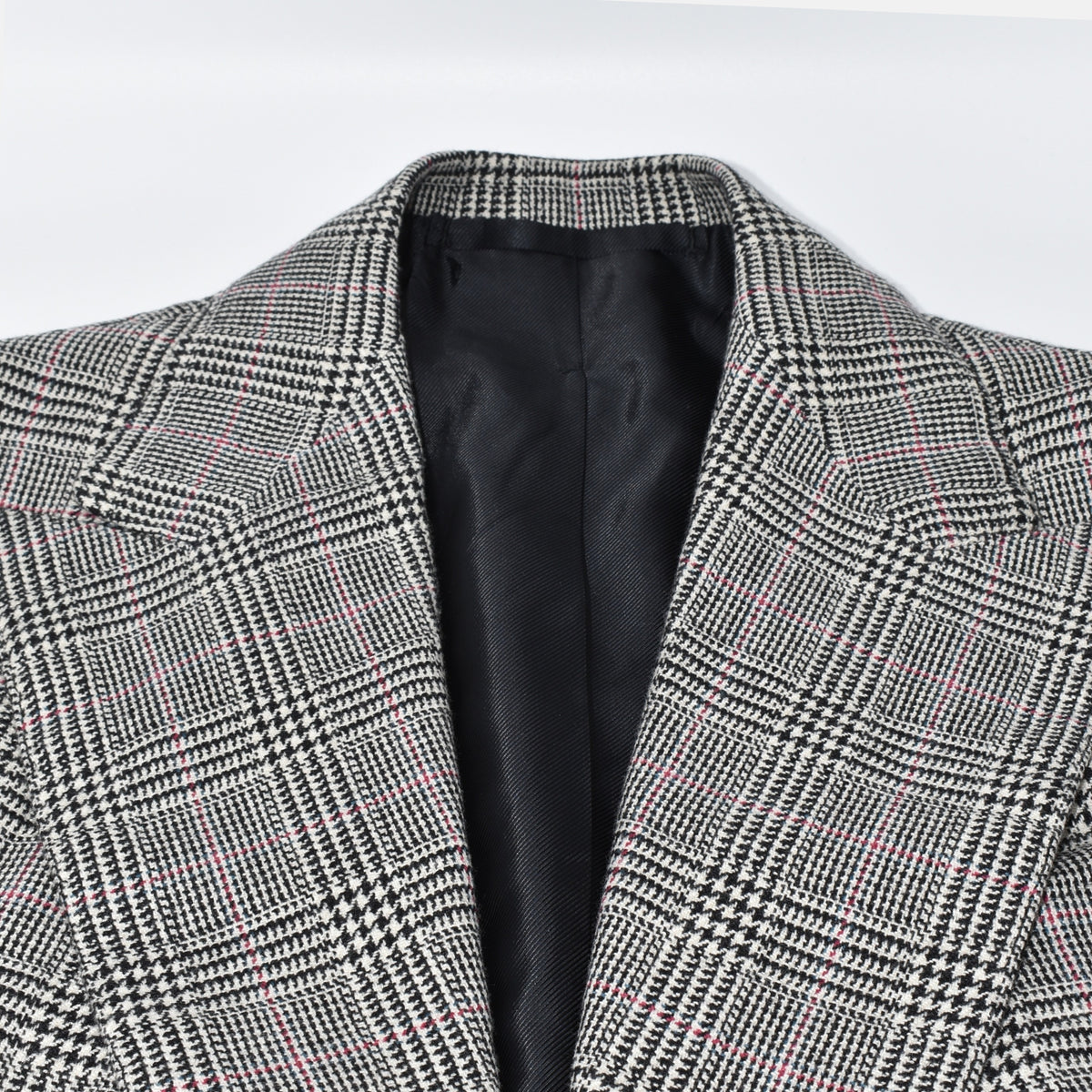 Multicoloured Checkered Coat made of Wool (bespoke)
