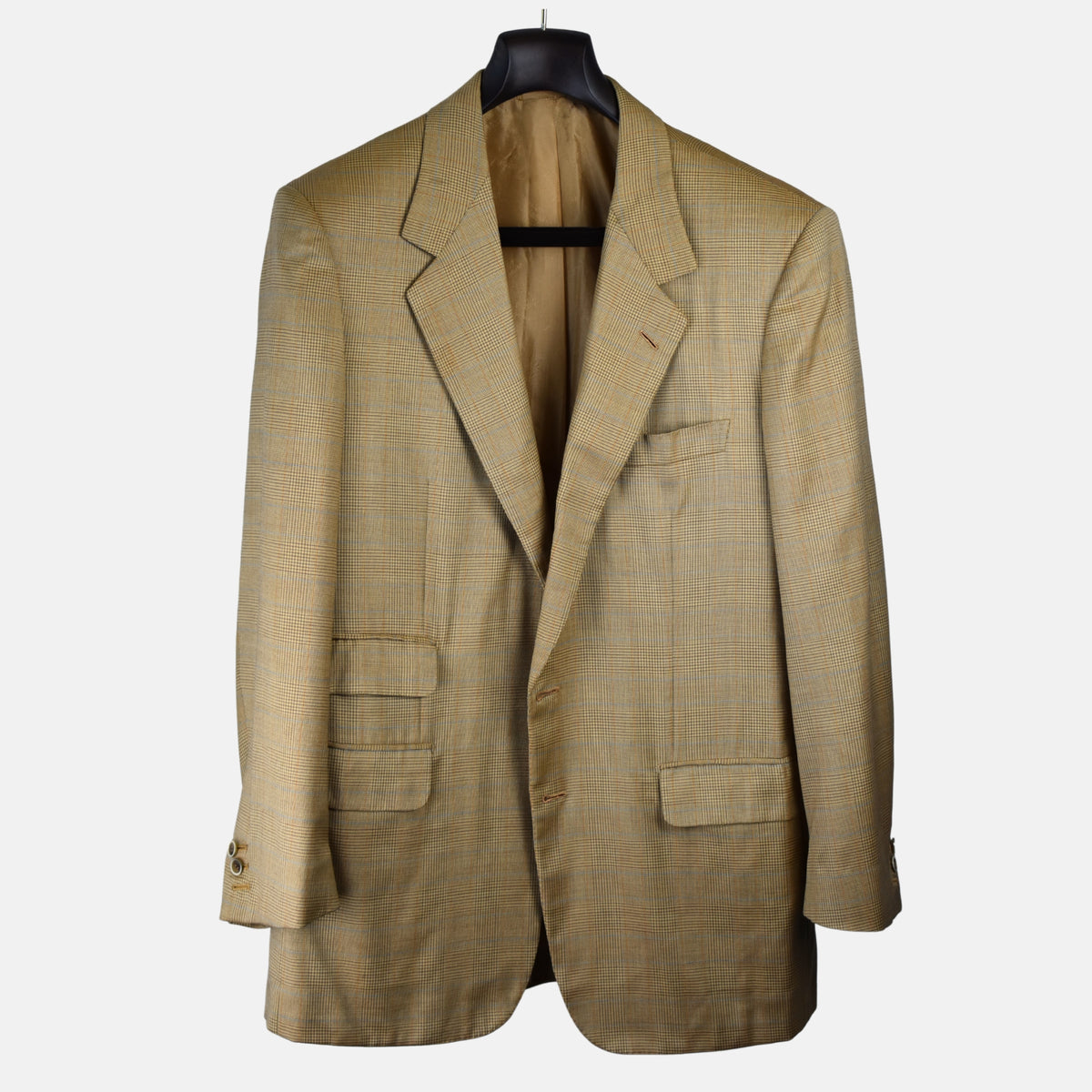 Multicoloured Checkered Blazer made of Wool/Silk (EU 50)