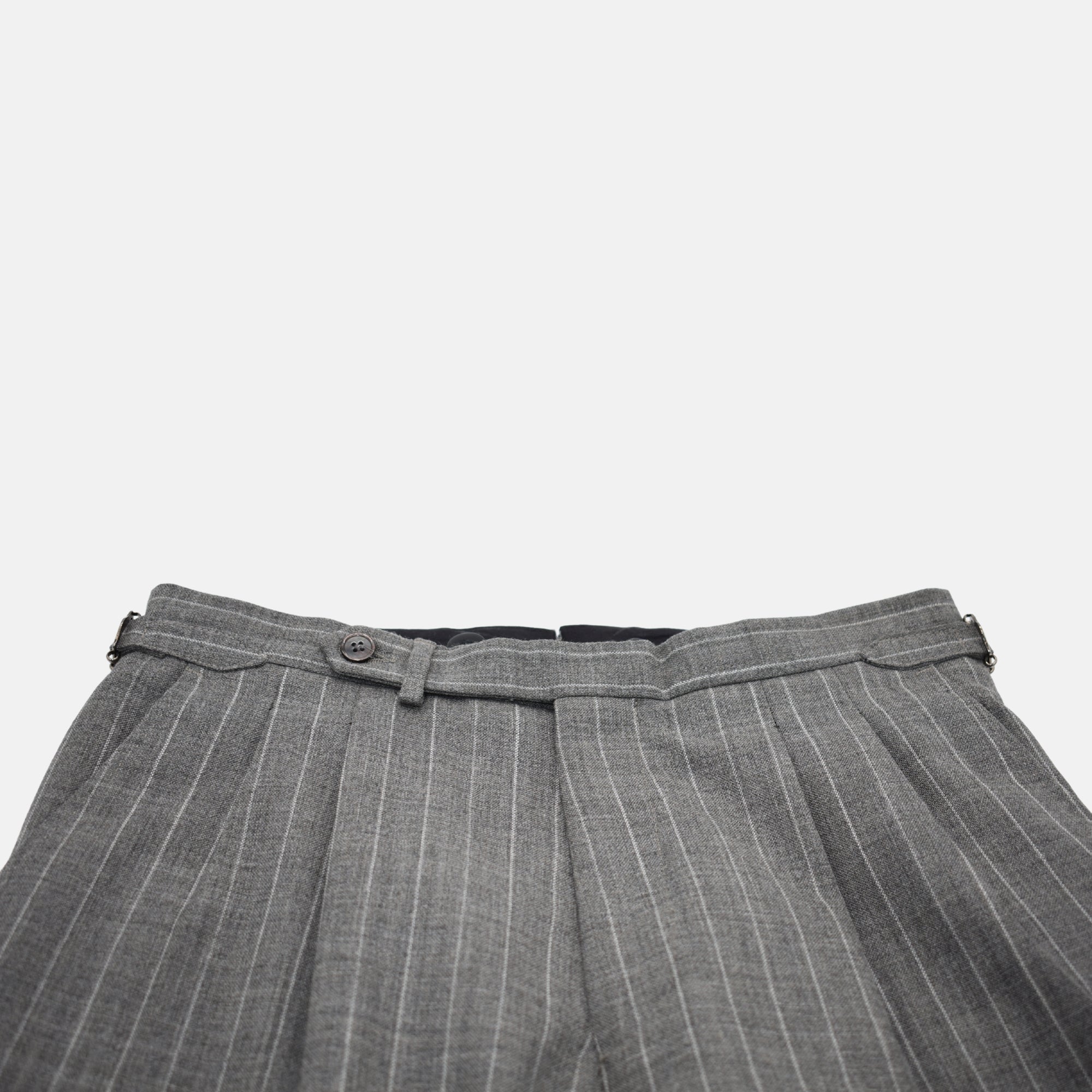 Light Gray Stripe Suit made of Wool (EU 50)