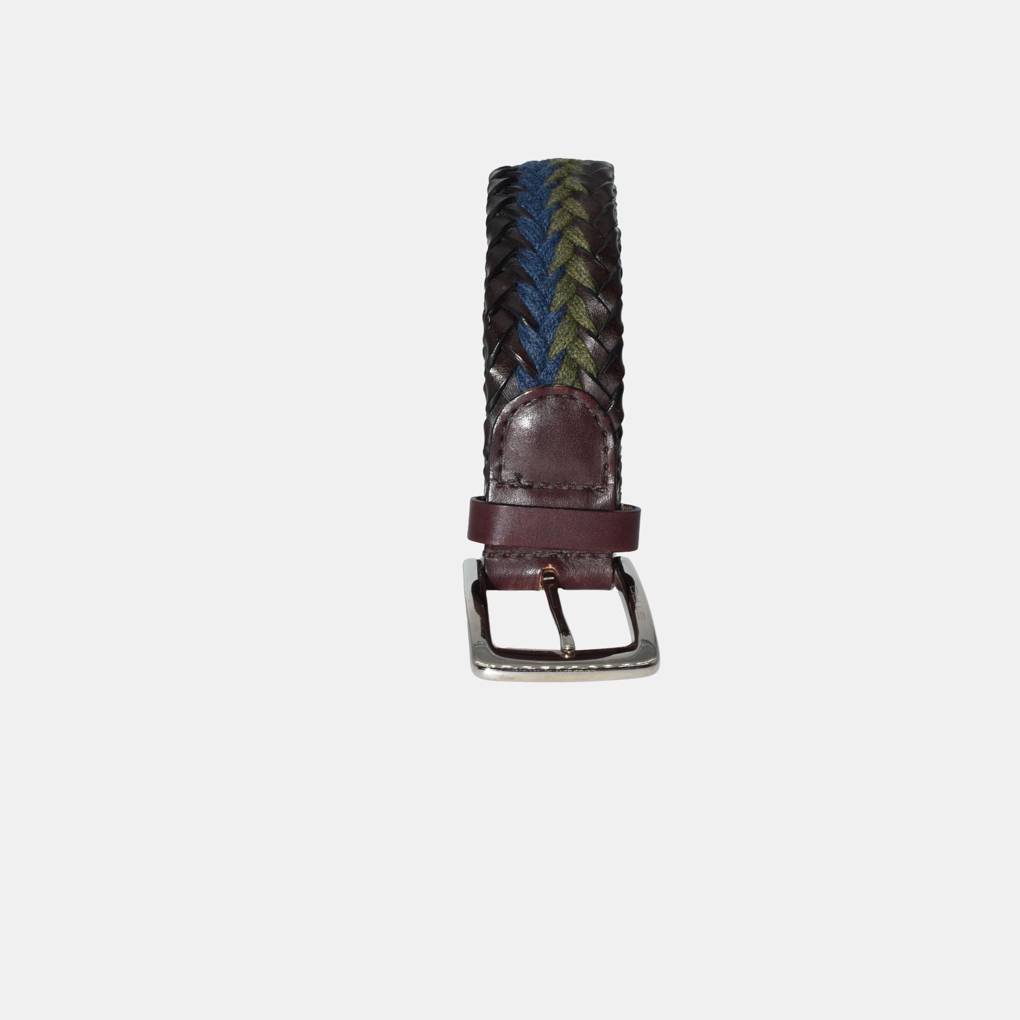 Multicoloured Belt made of Leather/Cotton