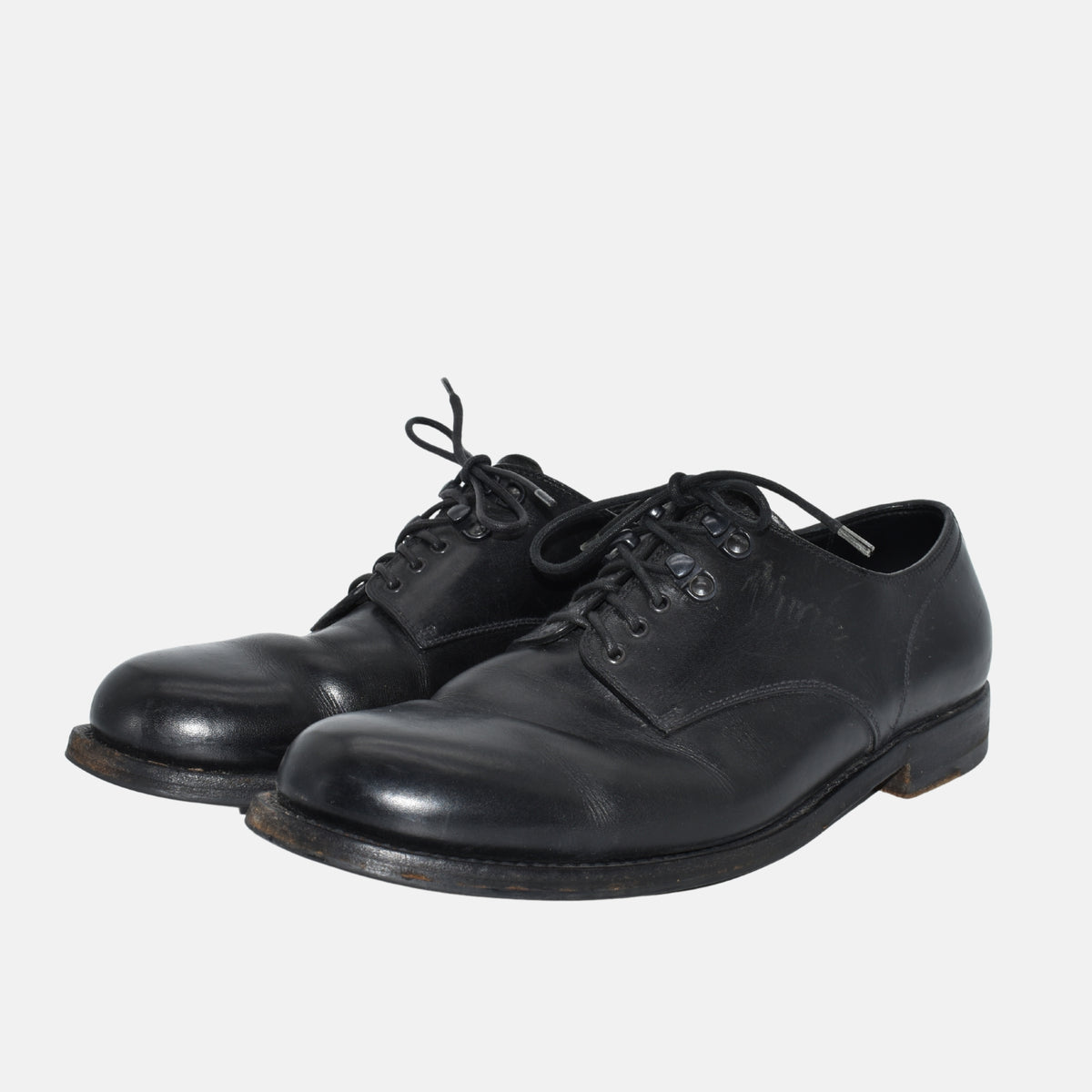 Black Shoes made of Leather (EU 43)
