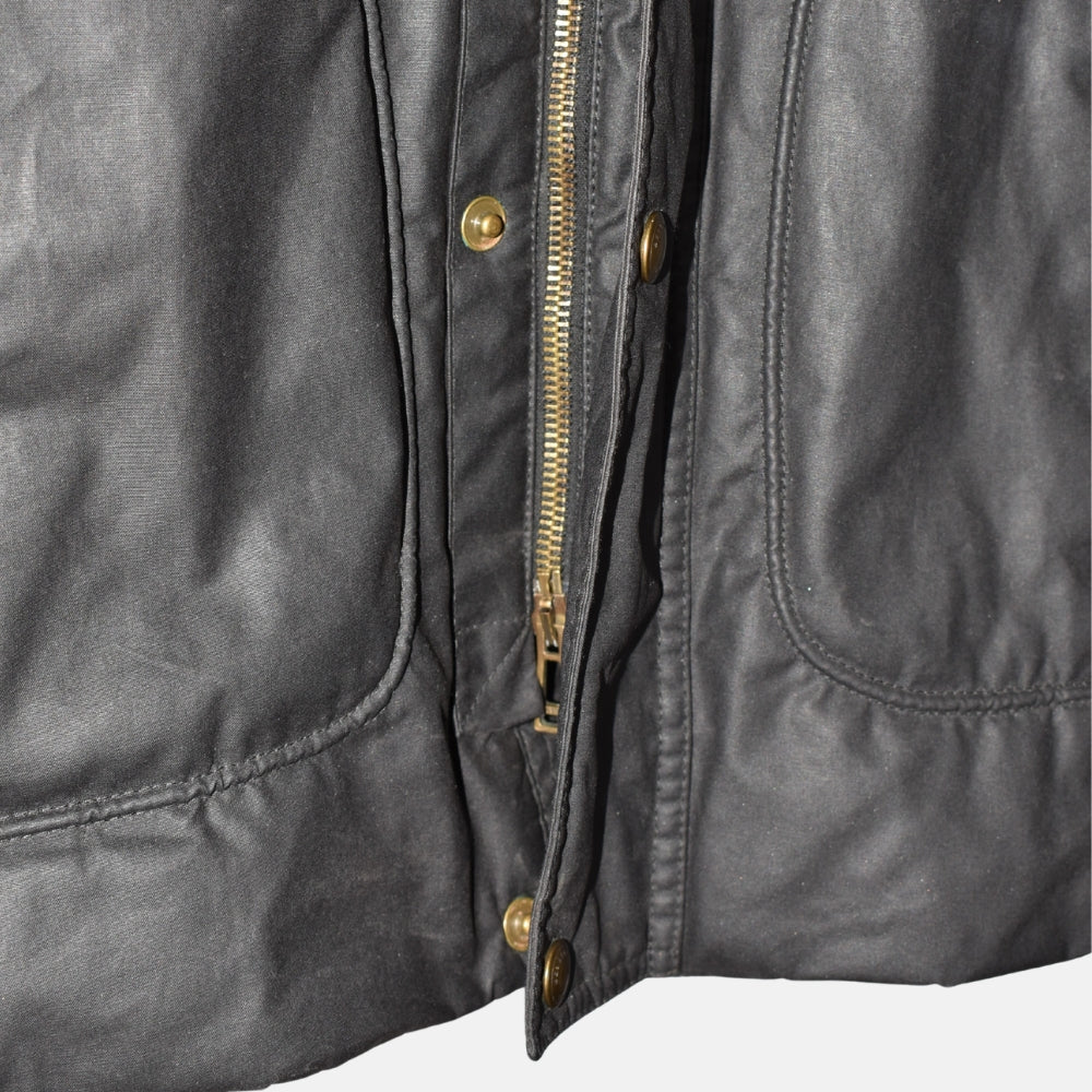 Black Waxed Jacket made of Polyester (EU 50)
