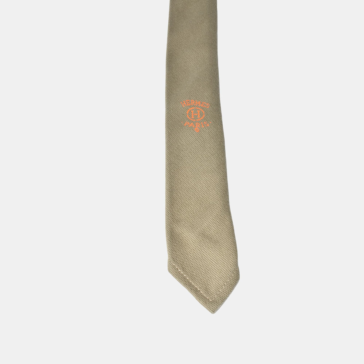 Khaki Tie made of Cotton
