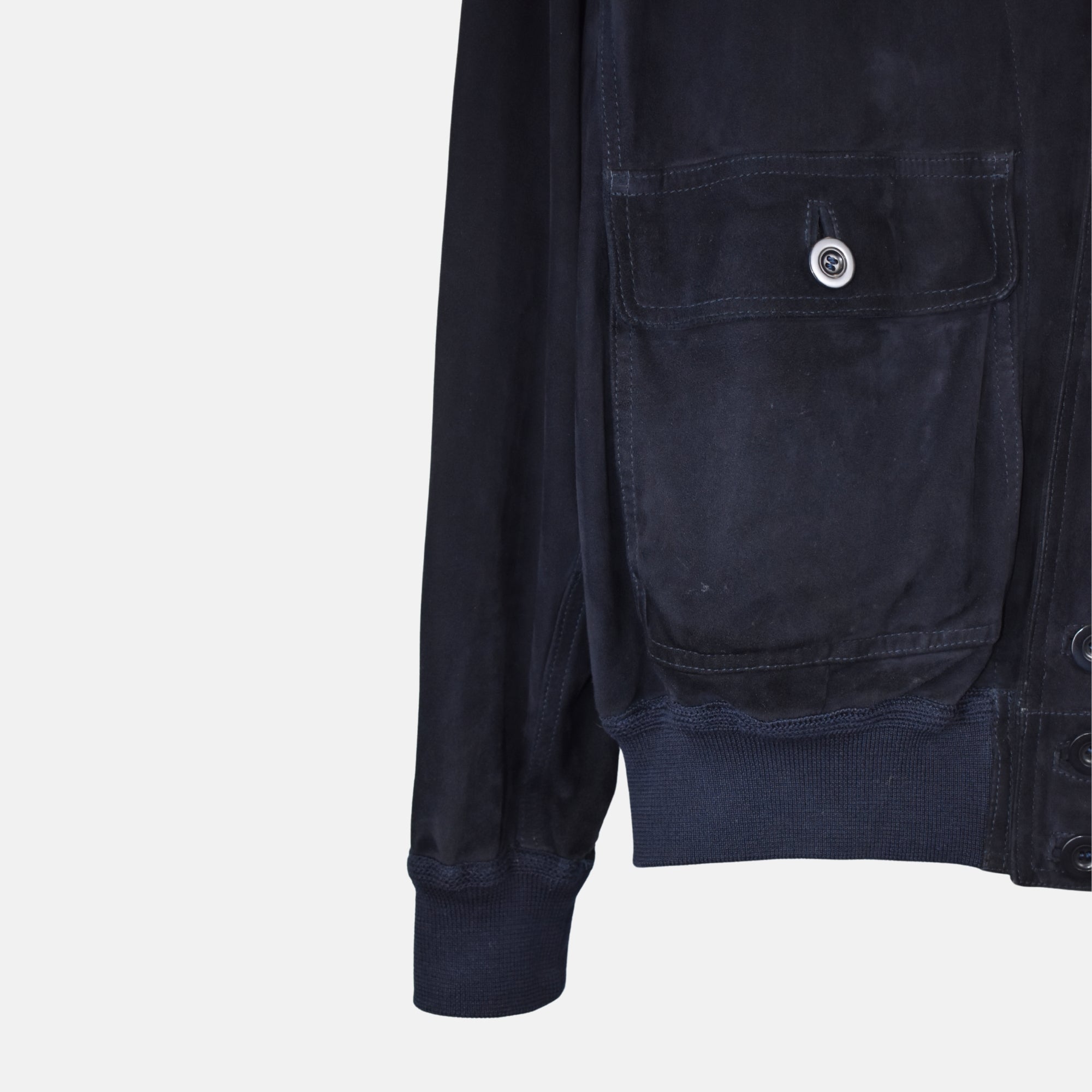 Navy Jacket made of Suede (EU 52)