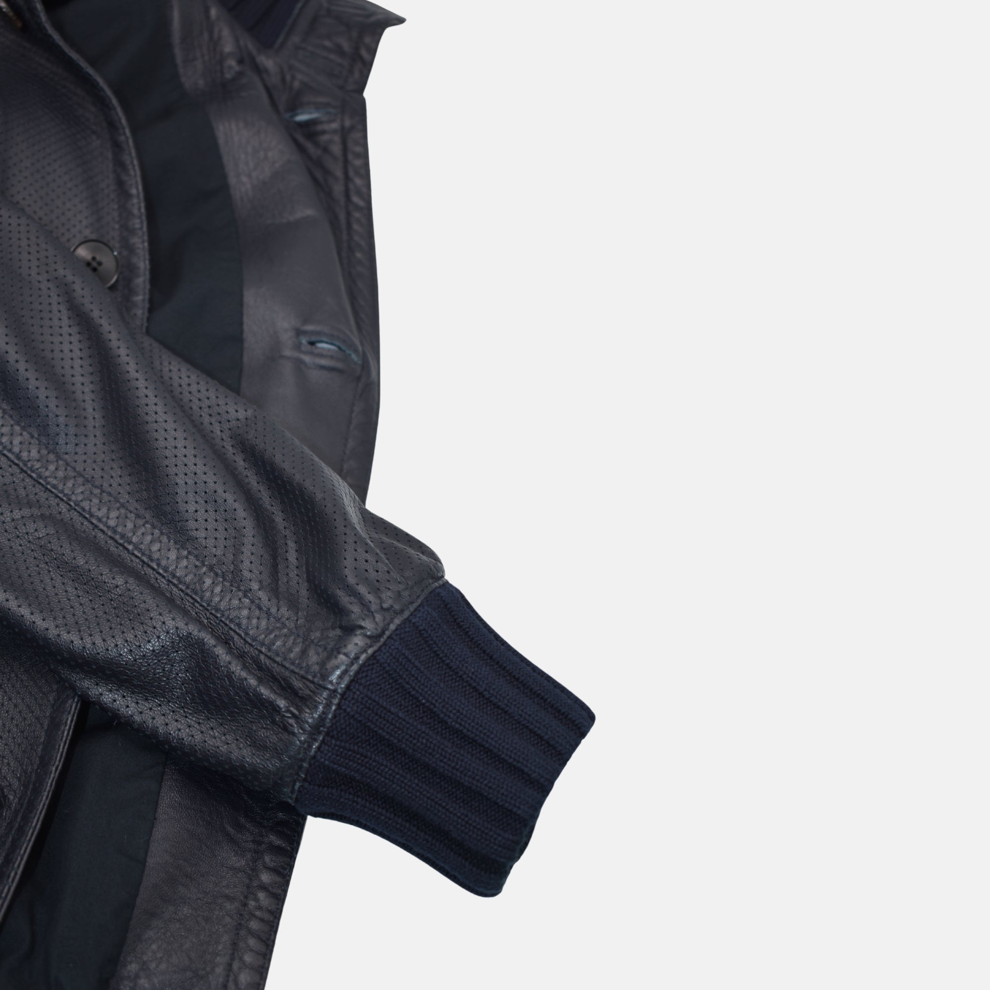 Navy Jacket made of Leather (EU 50)