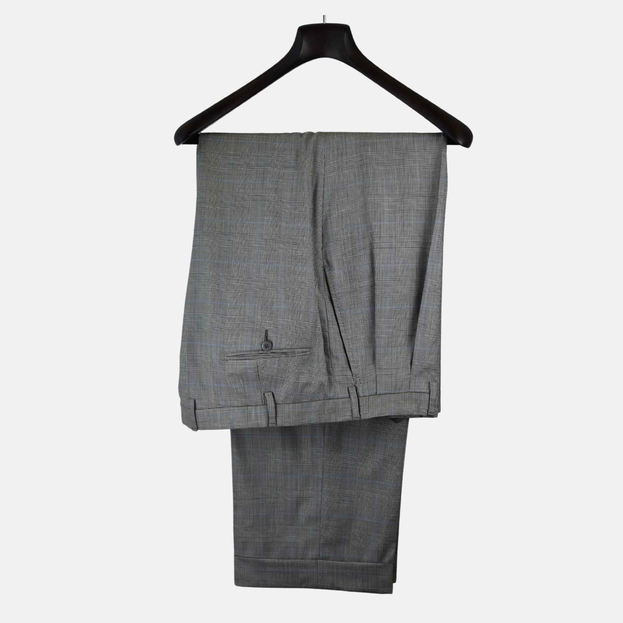 Multicoloured Double Breasted Checkered Suit made of Wool (EU 56)